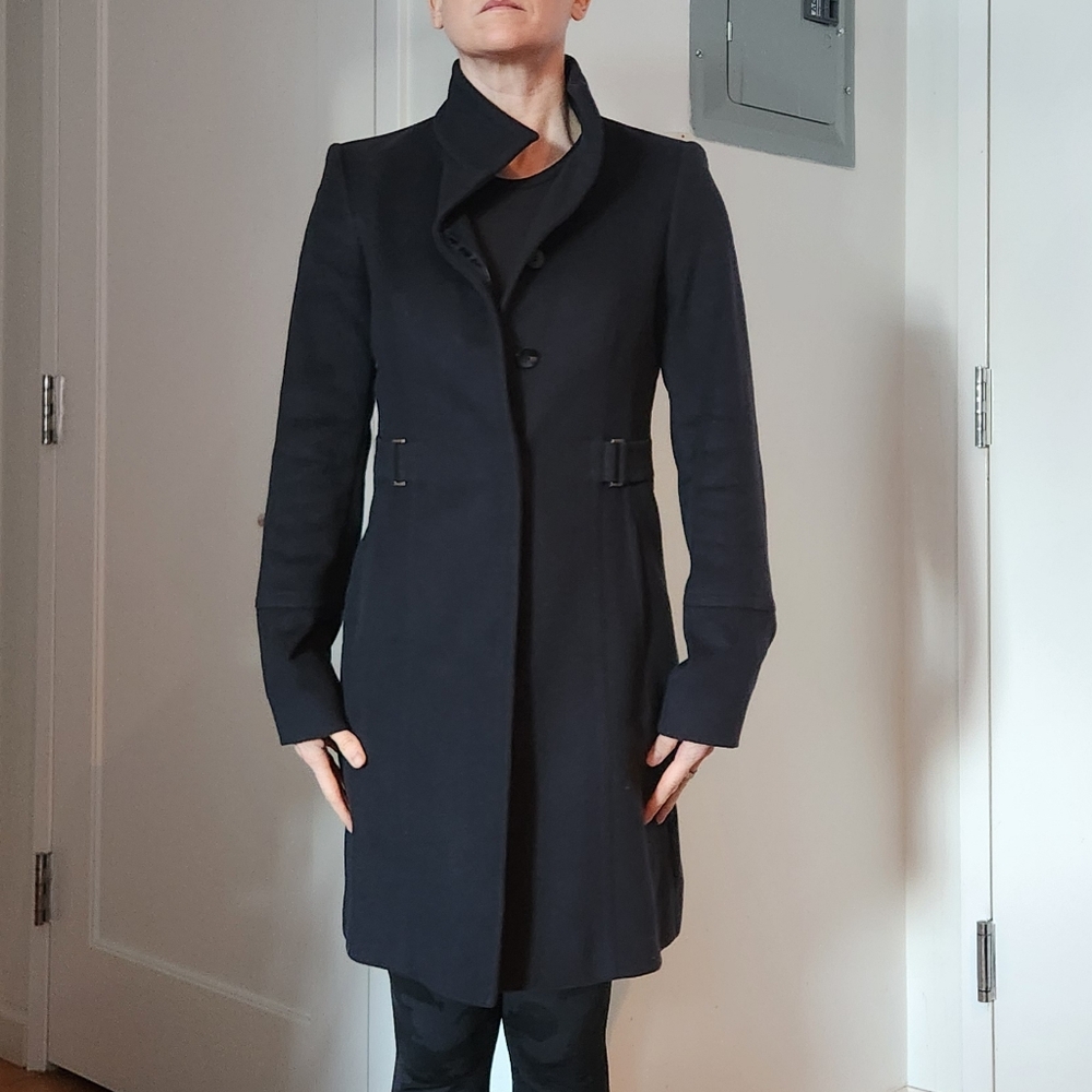 Boss Women's Dark Navy Trench Coat